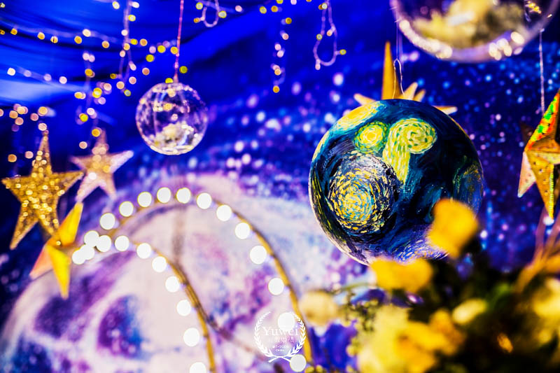 油画星夜,