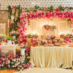 Dimo手工甜品定制:蔷薇玫瑰主题婚礼甜品