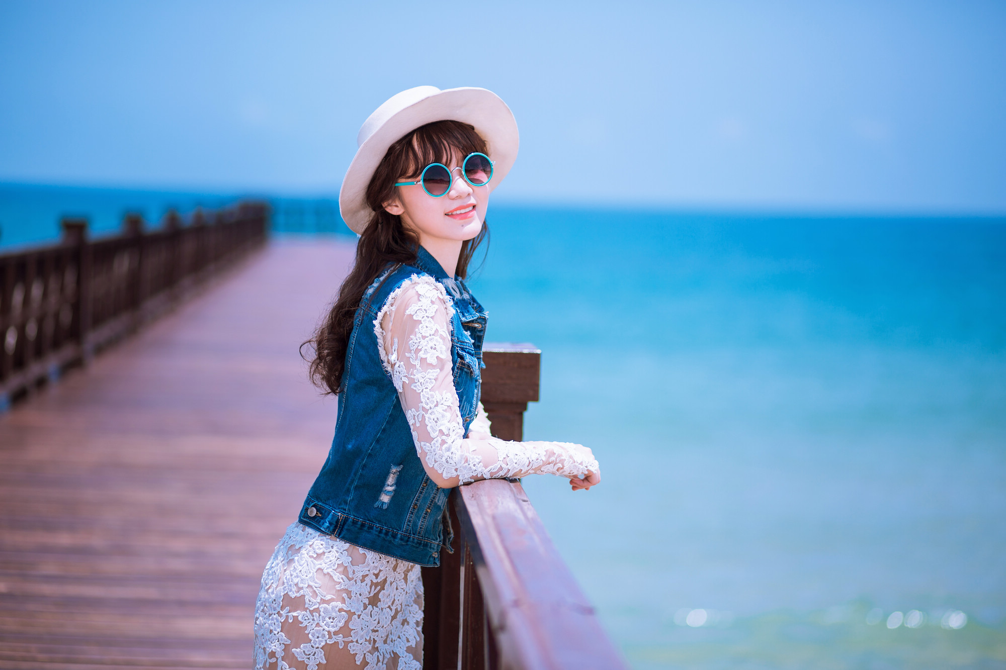 新娘写真,小清新新娘造型,牛仔服,