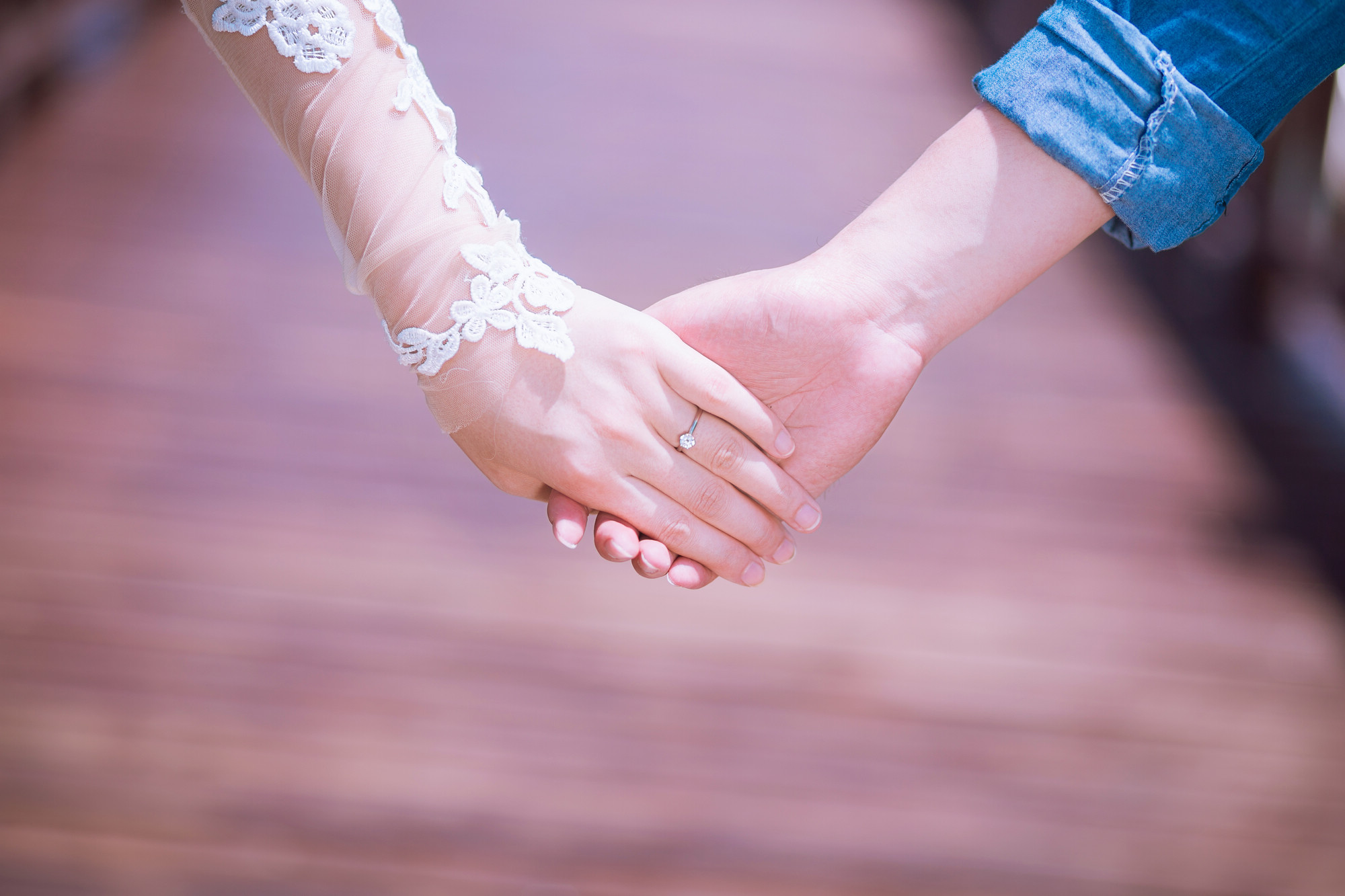 牵手婚纱照,
