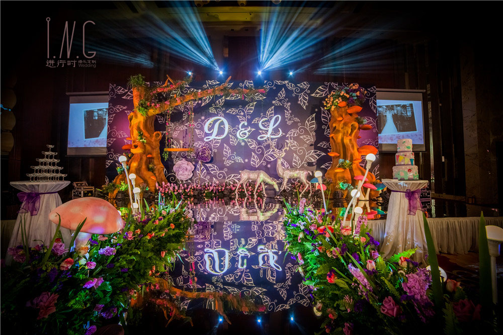 森系婚礼,森系背景墙,婚礼布置,