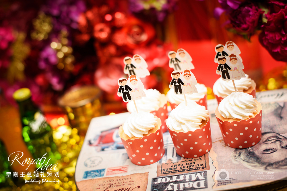 婚礼甜品,cupcake,