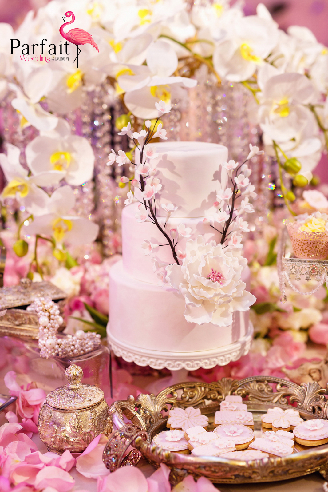 婚礼甜品,樱花,