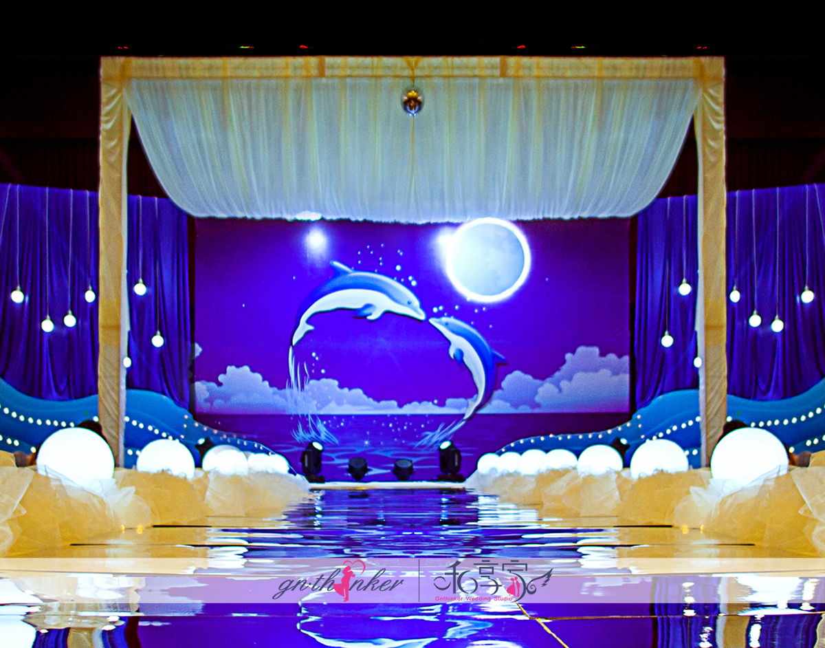 海洋风婚礼《海豚湾之恋》