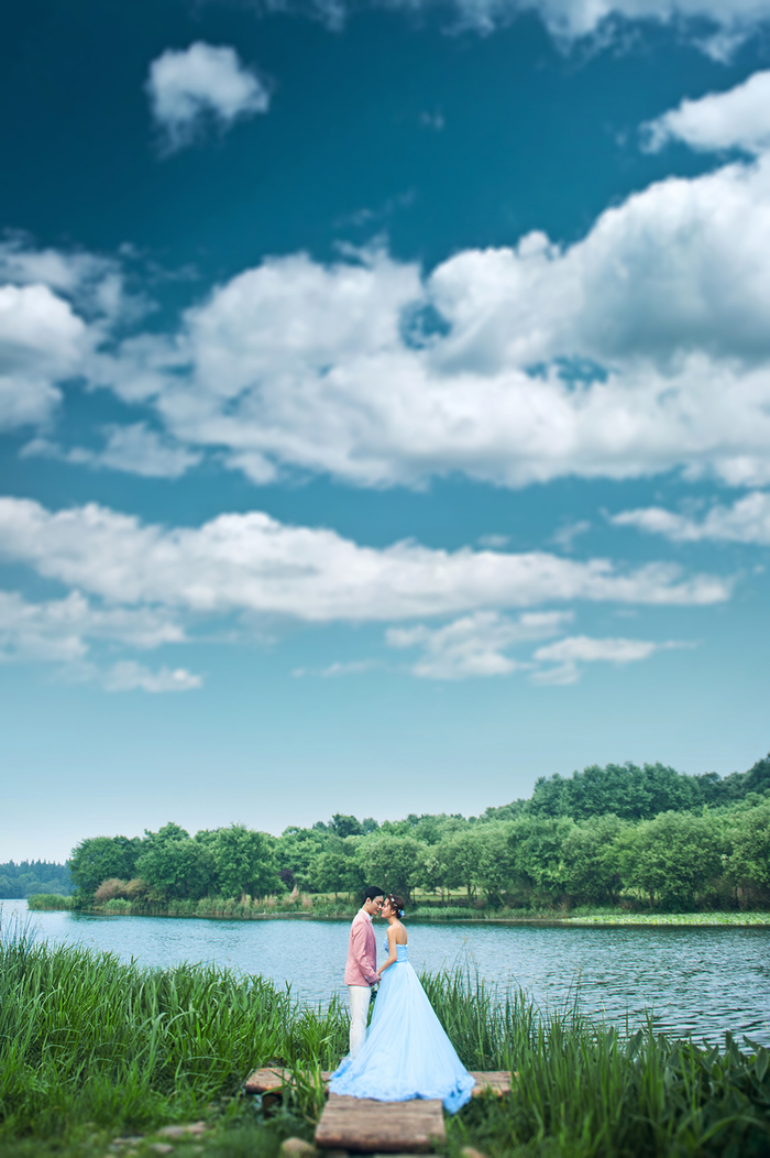 外景婚纱照客照《西溪美景》
