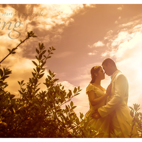 色色婚纱摄影:南亚湾海景外景婚纱照