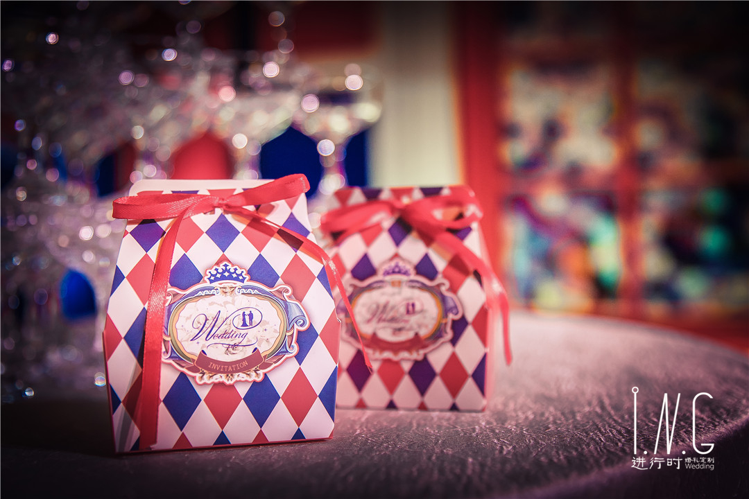 回礼,英伦风喜糖盒,