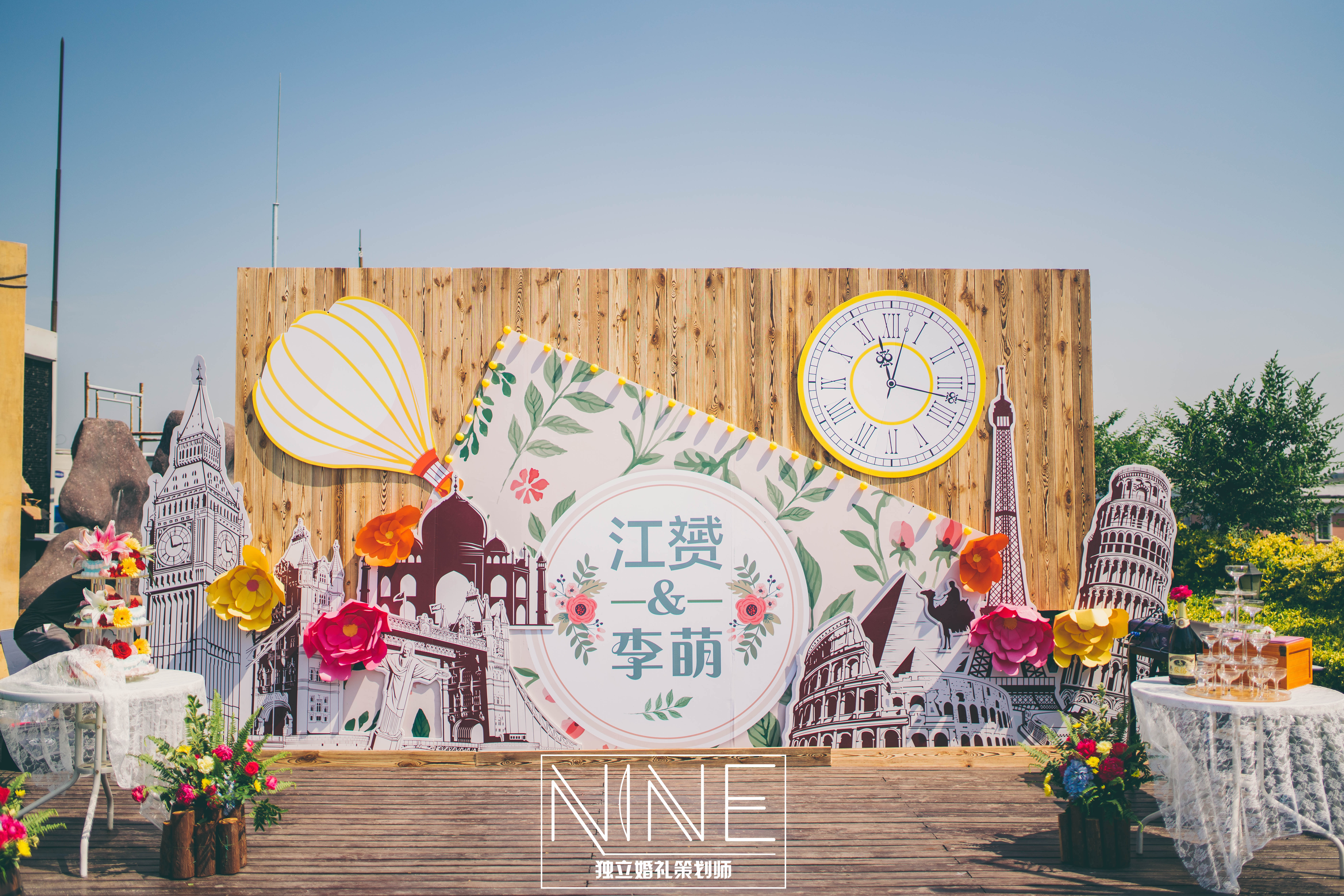 复古婚礼,背景墙,木板,