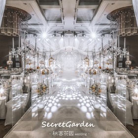 长沙秘密花园婚礼:纯白色唯美梦幻韩式婚礼