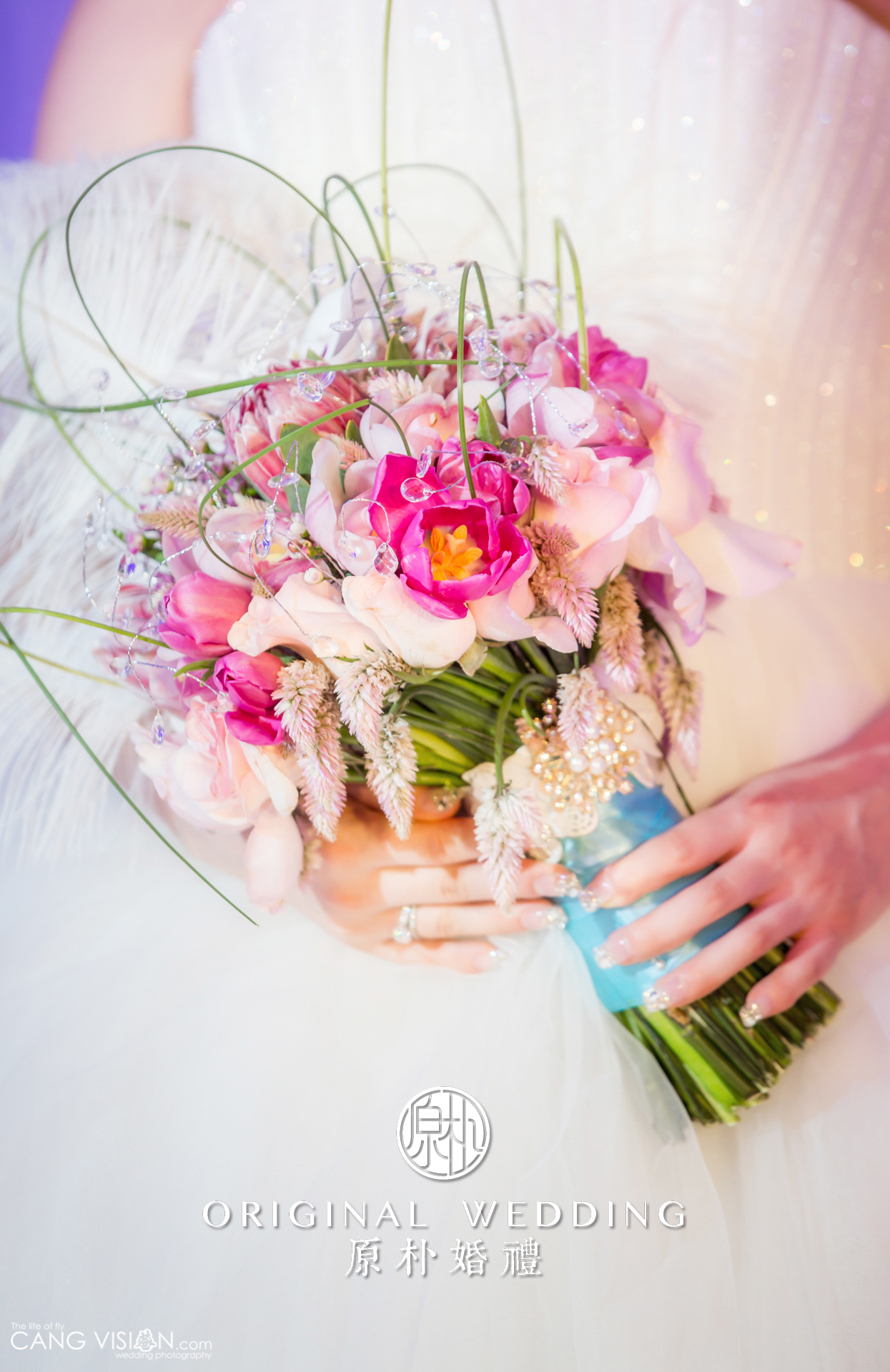 手捧花,