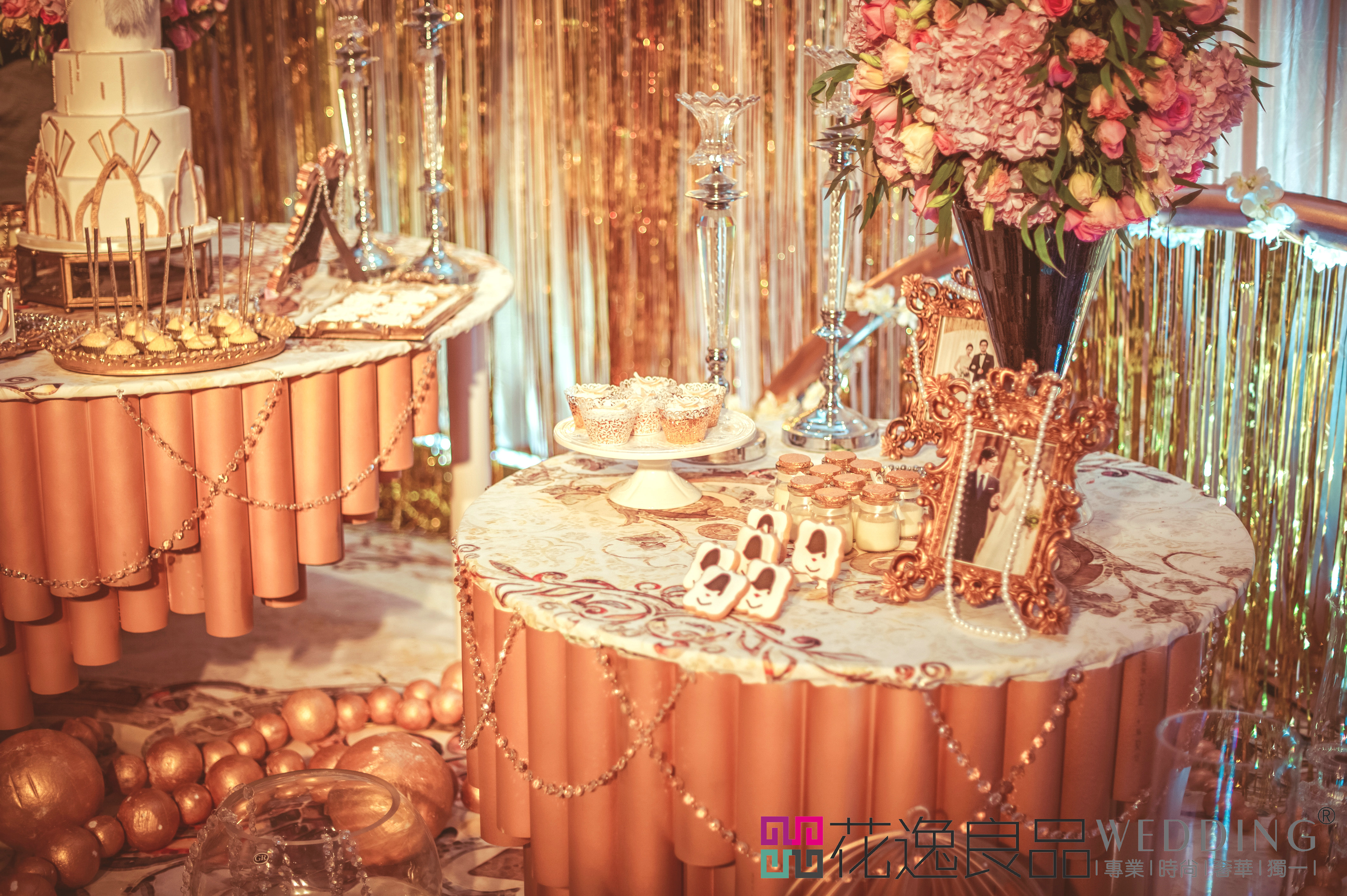 甜品桌,古典艺术主题婚礼,欧式婚礼,