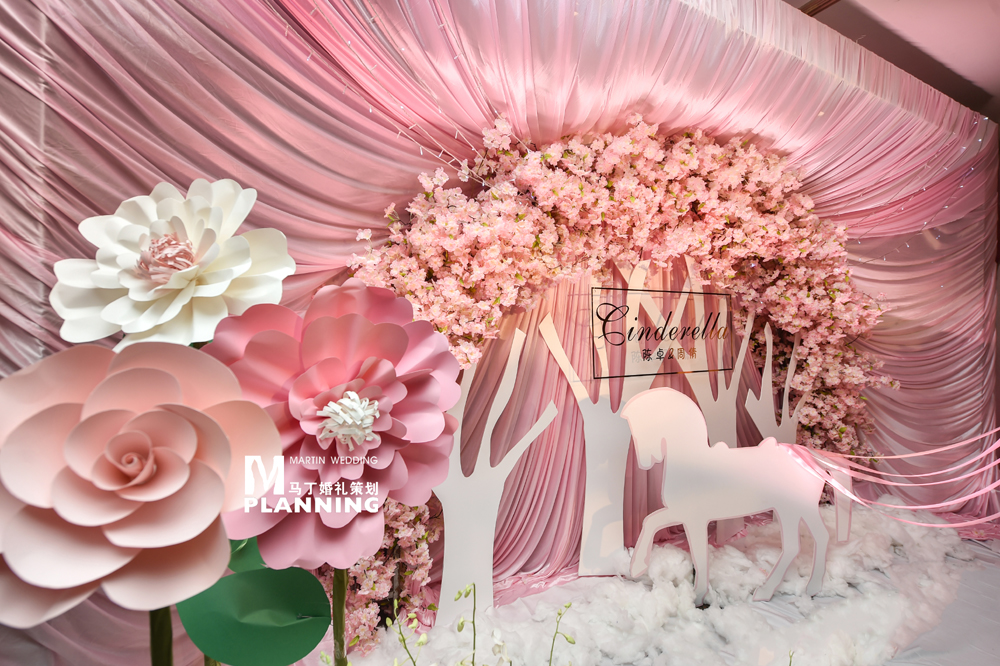 婚礼布置,公主风婚礼,合影区,