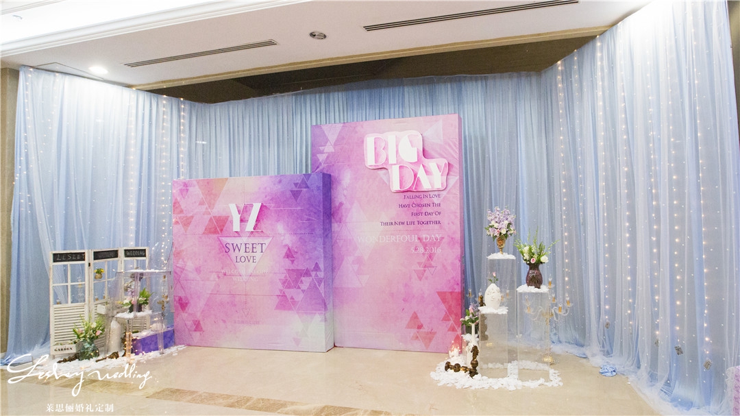 迎宾区,唯美浪漫婚礼,水彩风婚礼,