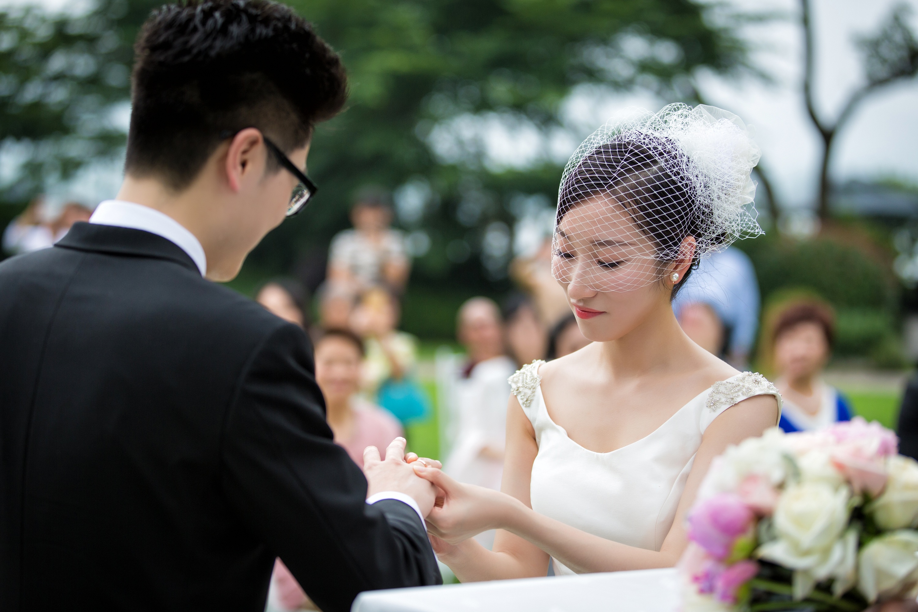 婚礼跟拍,交换戒指,