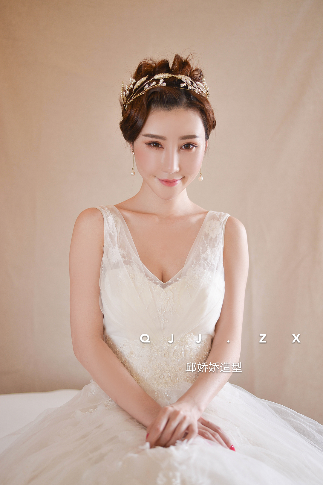 轻复古新娘造型,