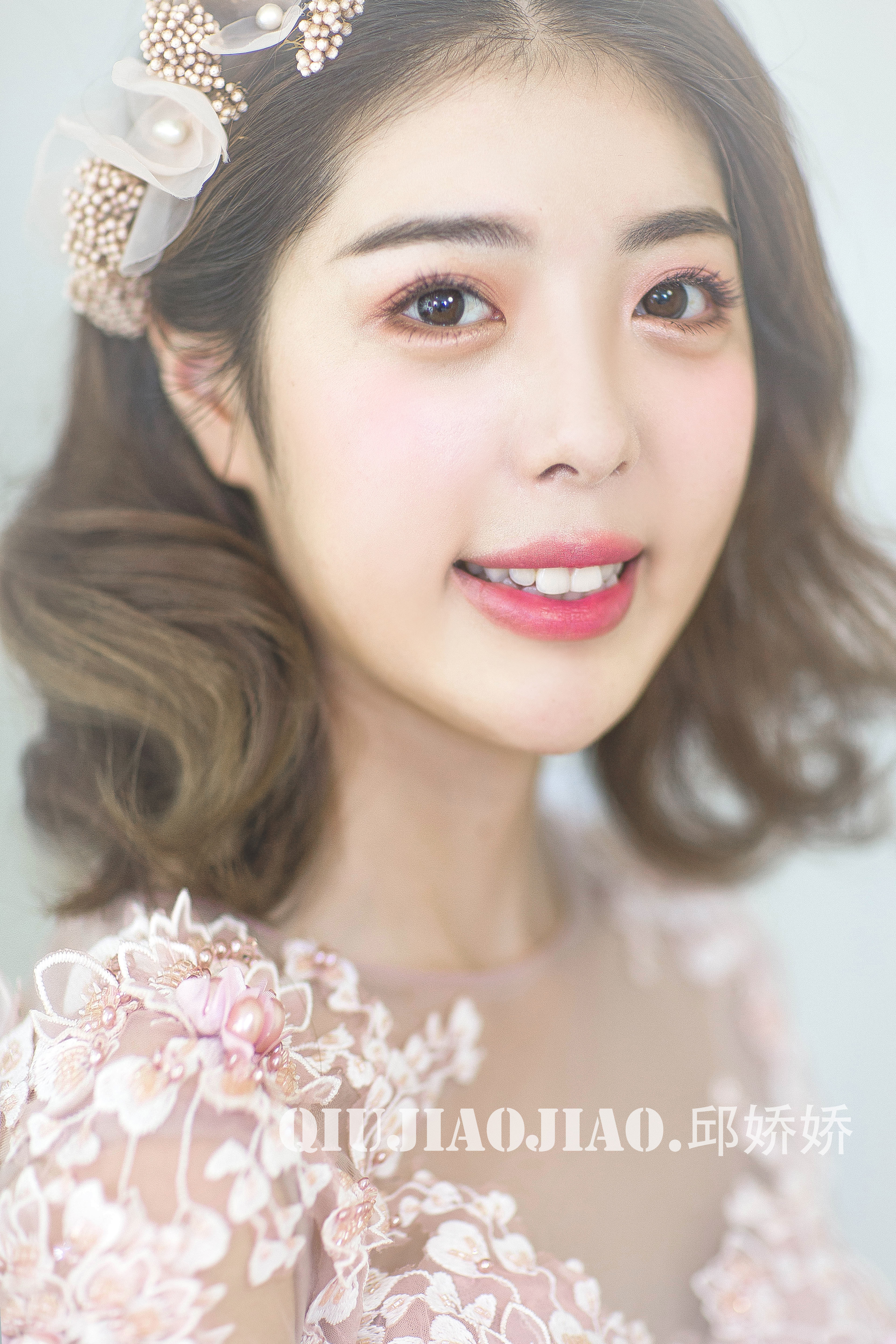 清新新娘造型新娘妆容短发新娘造型
