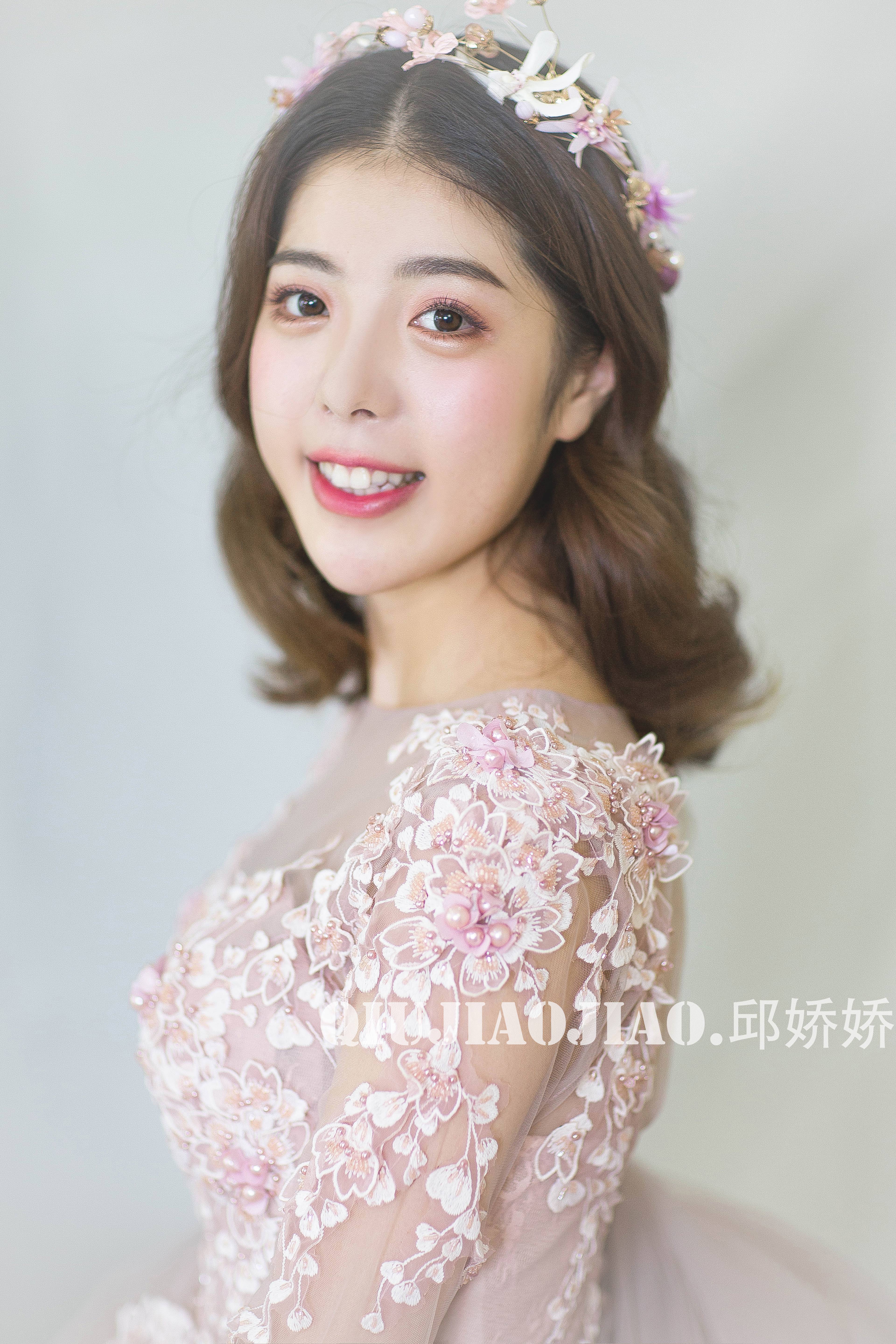 新娘发型,短发新娘造型,