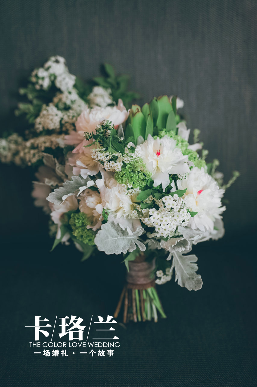 手捧花,