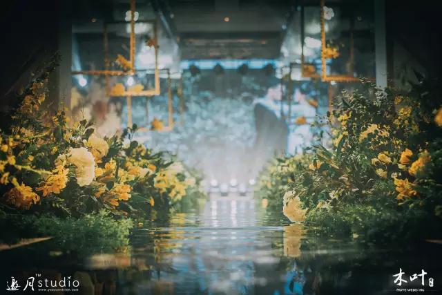 路引通道,鲜花路引,简约风婚礼,