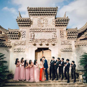 METIME蜜糖家婚纱:七彩中式秀禾《江南烟雨》