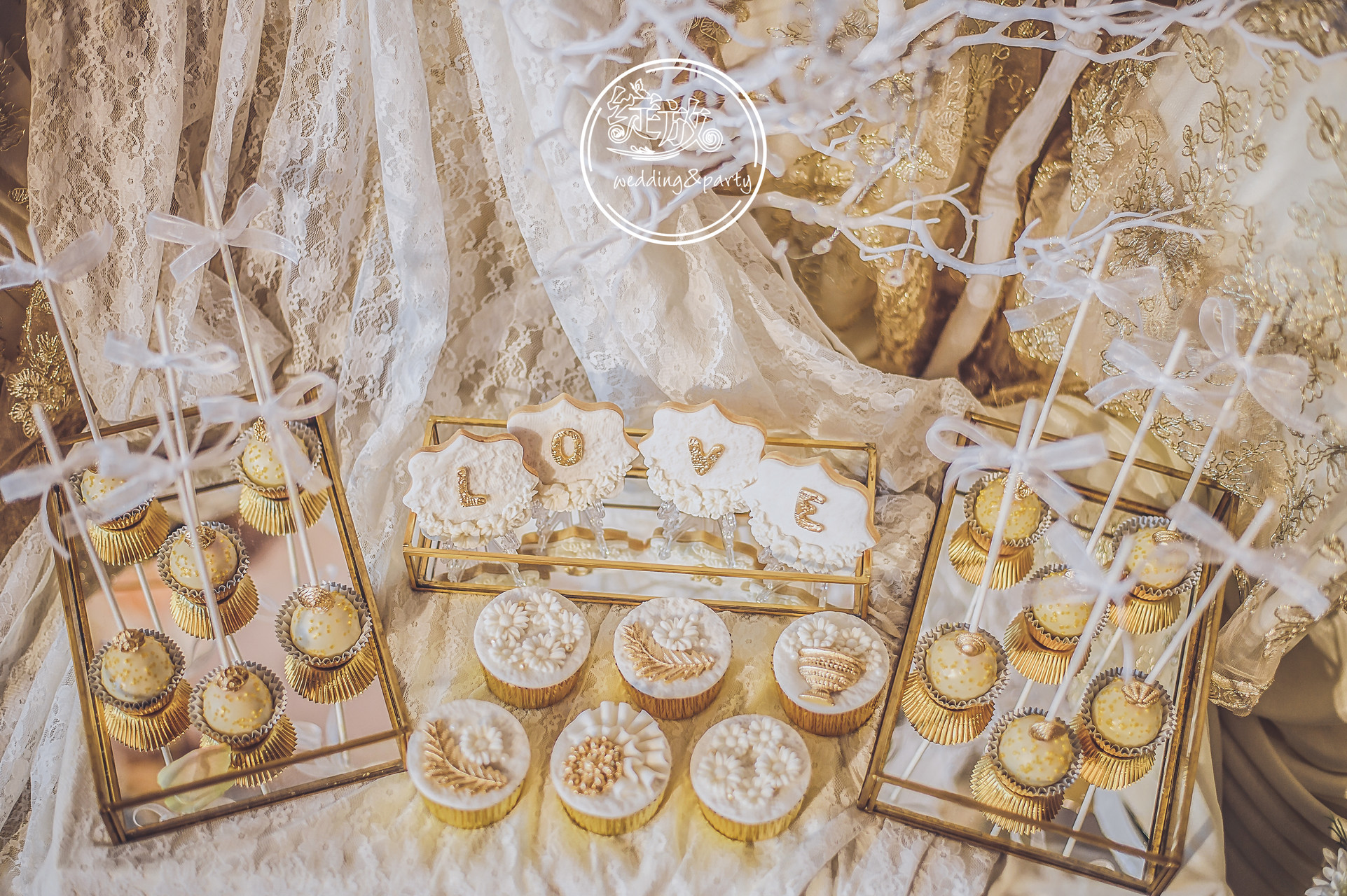 婚礼甜品,cupcake,