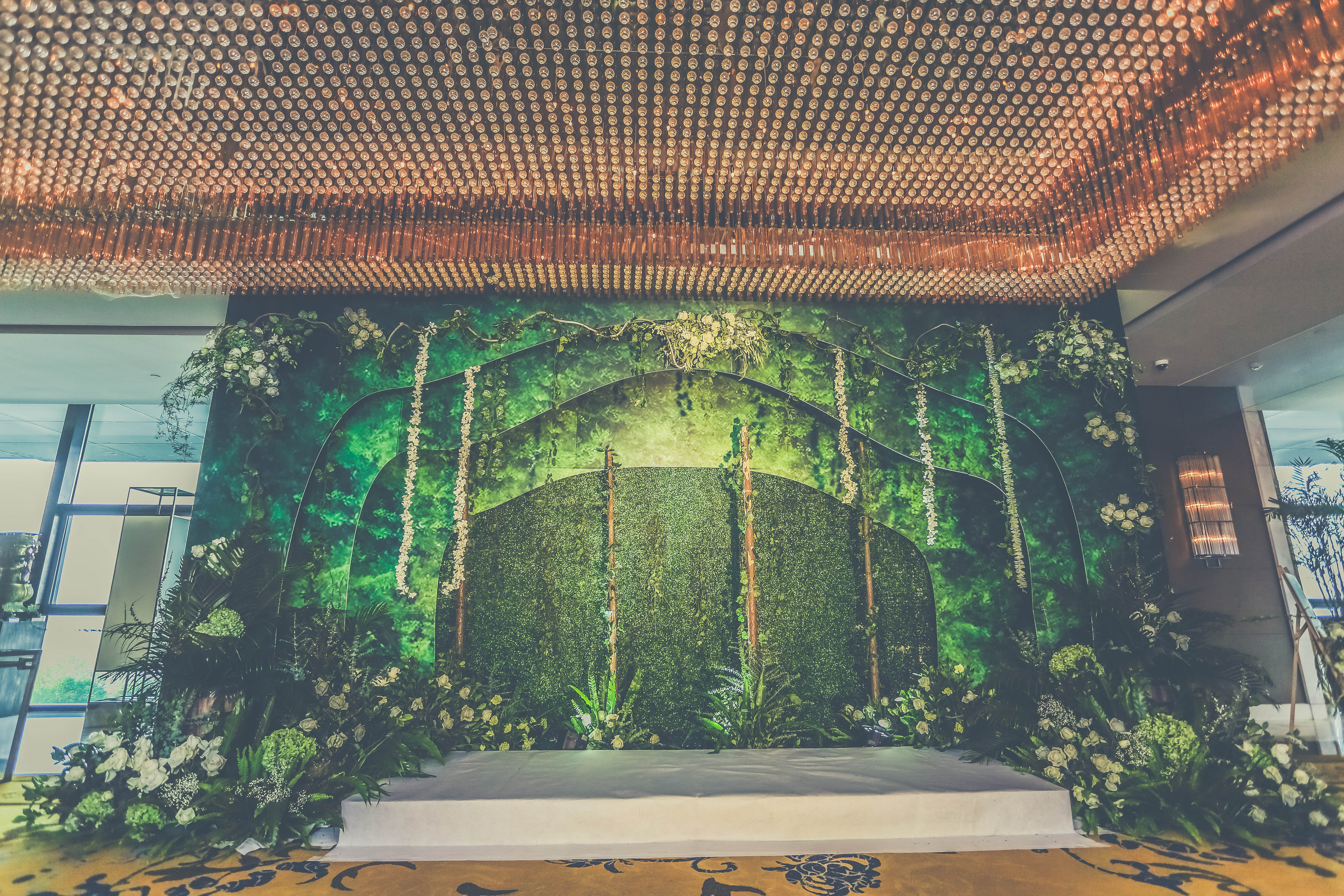 合影区,森系婚礼,背景墙,