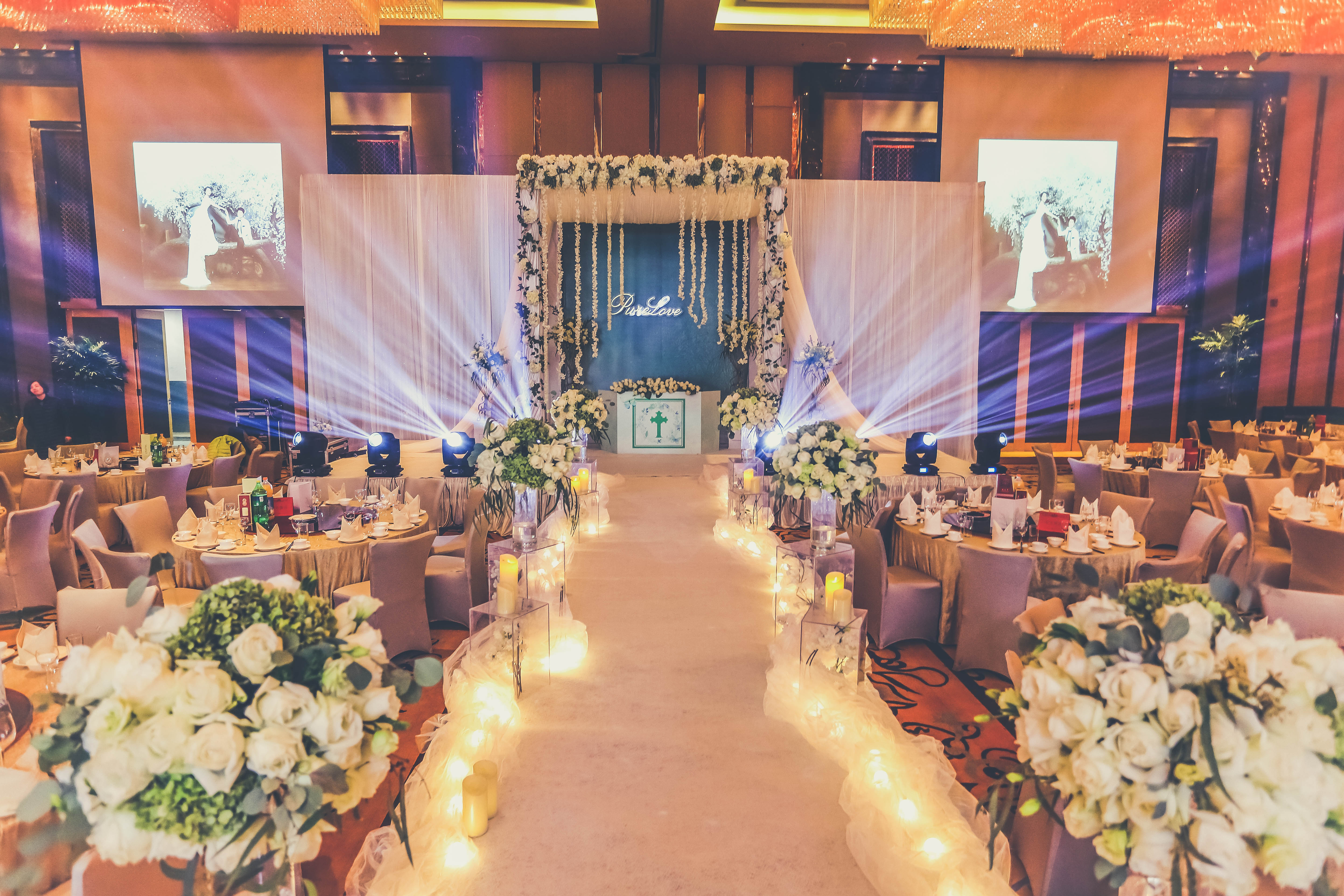 灯串,婚礼布置,