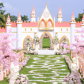 三亚蓝端婚礼策划机构:王子与公主的童话城堡