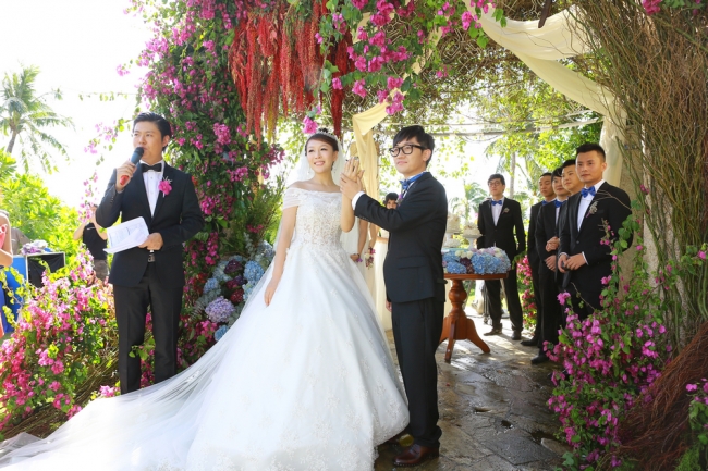 明星婚礼金志文金兰婚礼仪式