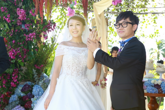 明星婚礼,金志文金兰三亚婚礼,