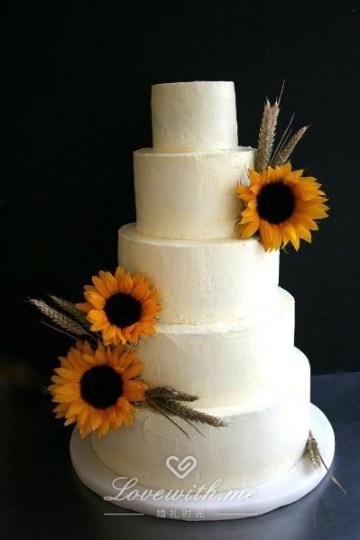 向日葵,蛋糕,