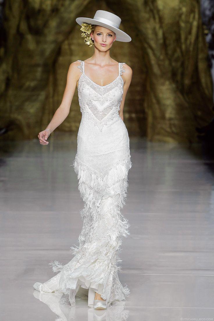 吊带鱼尾婚纱,PRONOVIAS,