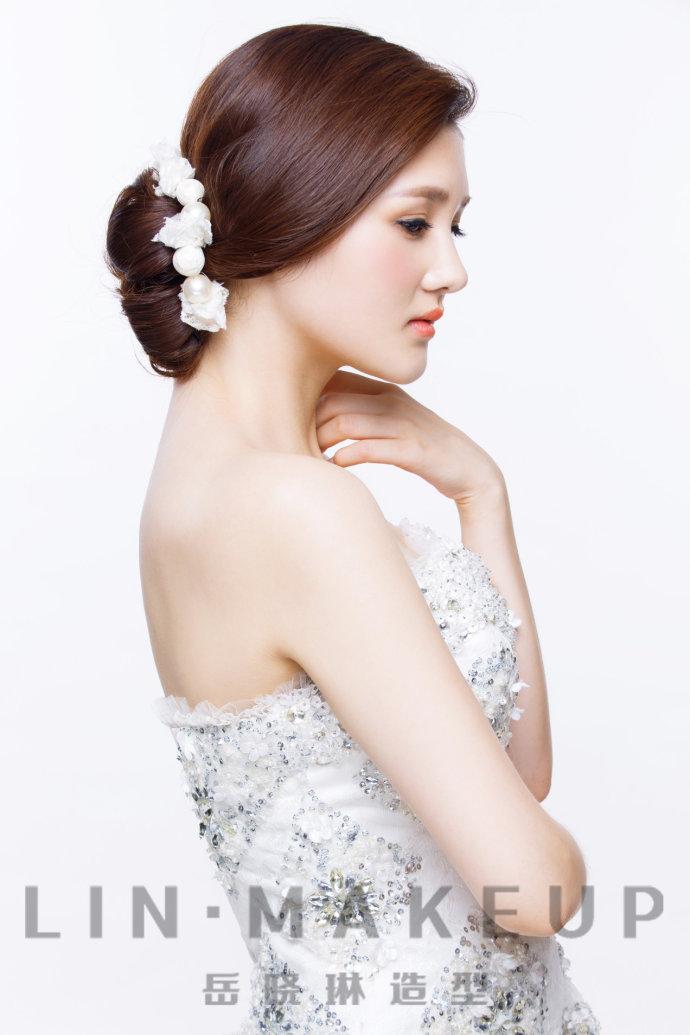 花朵,新娘发型,
