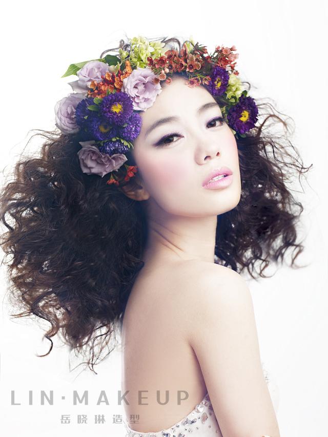 花冠,新娘发型,