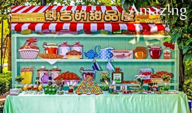 甜品桌,