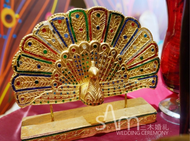 孔雀,东南亚风婚礼道具,