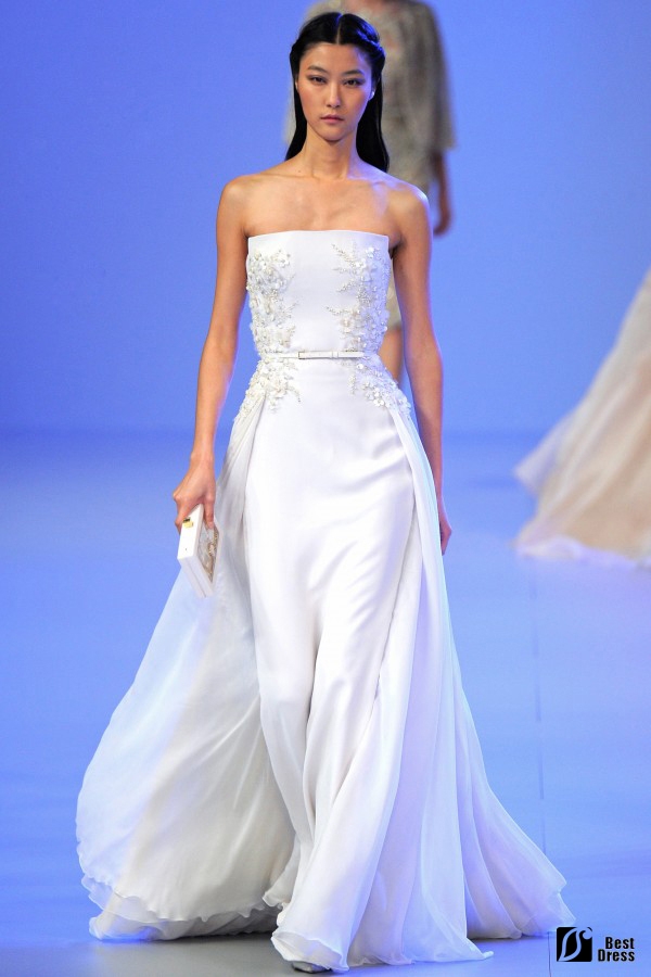 Elie Saab,抹胸婚纱,