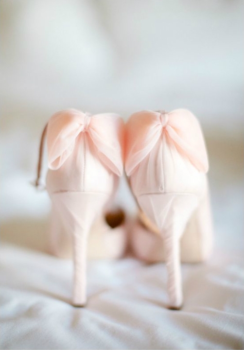 婚鞋,蝴蝶结,