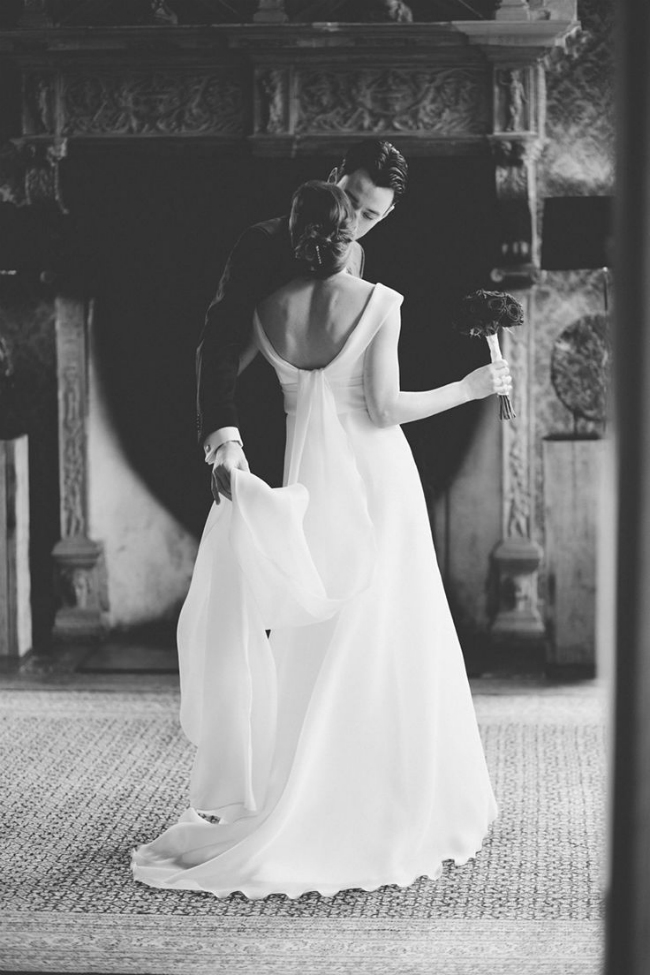 创意婚纱照黑白复古