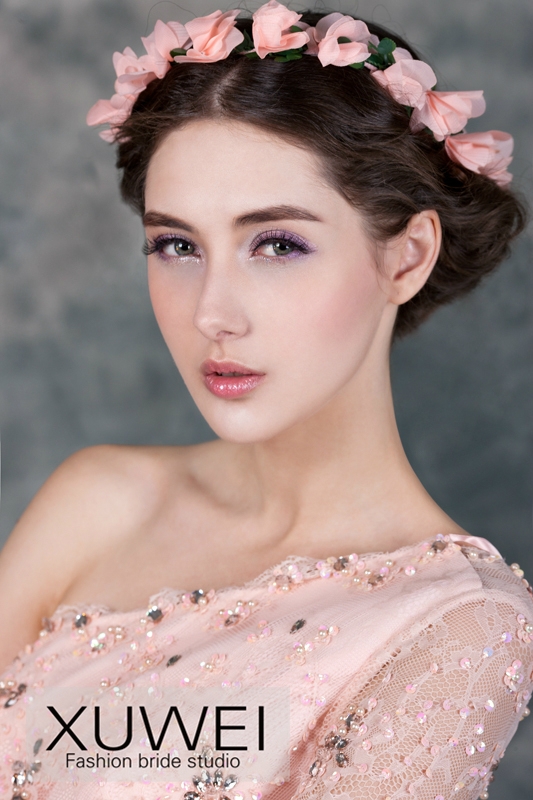森女精灵新娘妆,