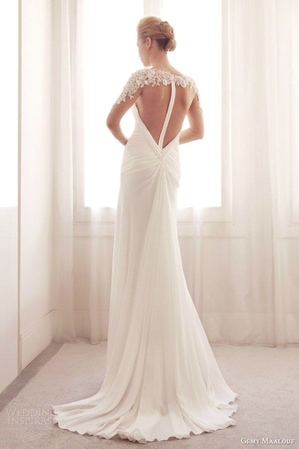 Gemy Maalouf,露背婚纱,