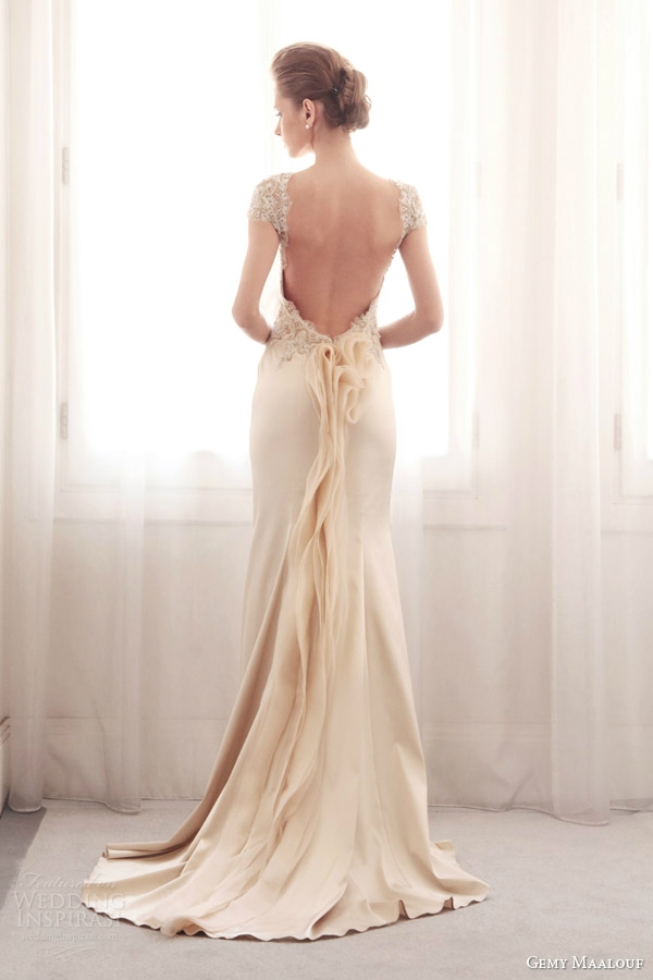 Gemy Maalouf,露背婚纱,