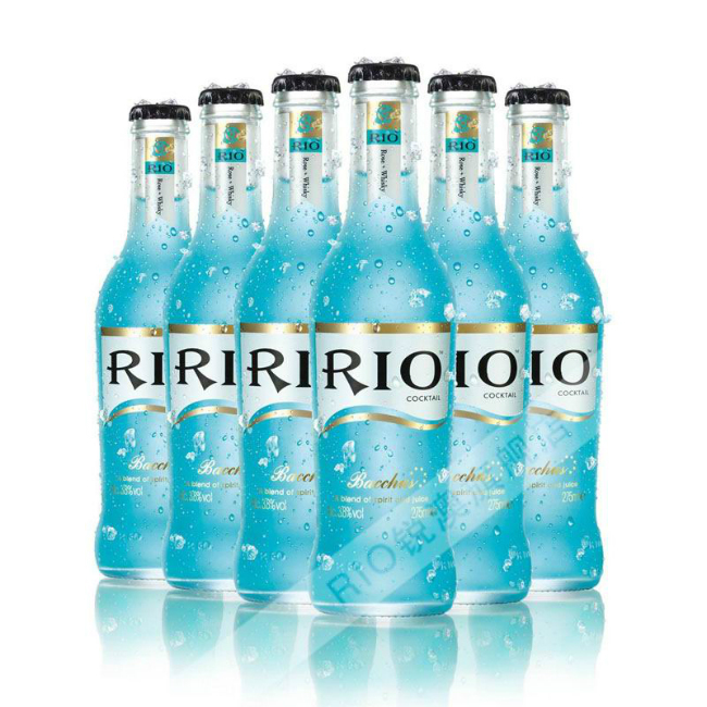 rio锐澳蓝玫瑰口味预调鸡尾酒婚礼酒水