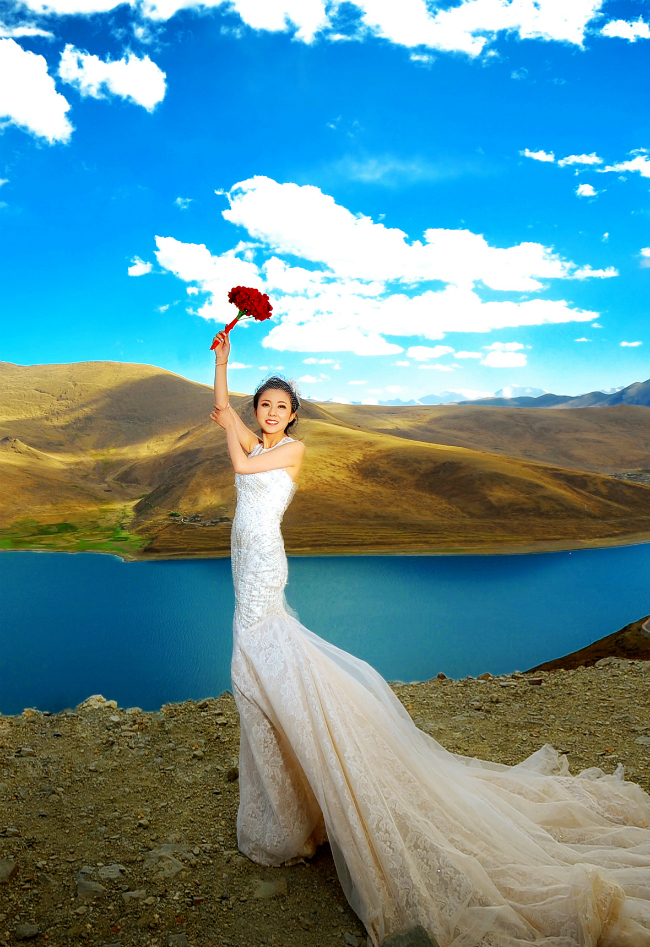 8848摄影——羊湖婚纱照《幸福深处》