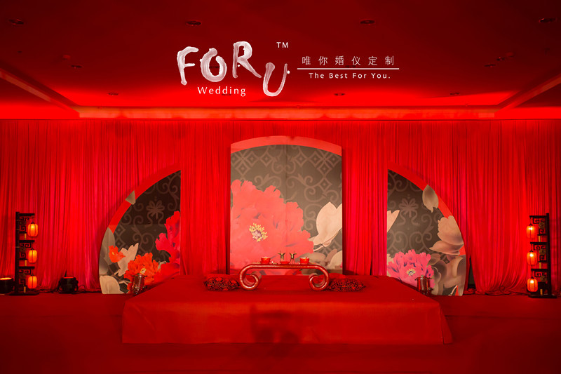 中式婚礼背景墙