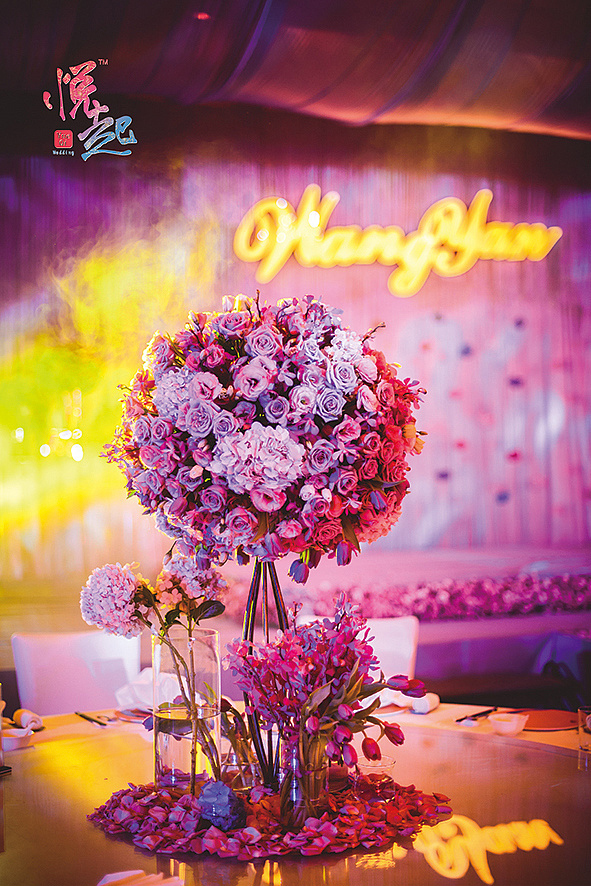 桌花唯美梦幻婚礼