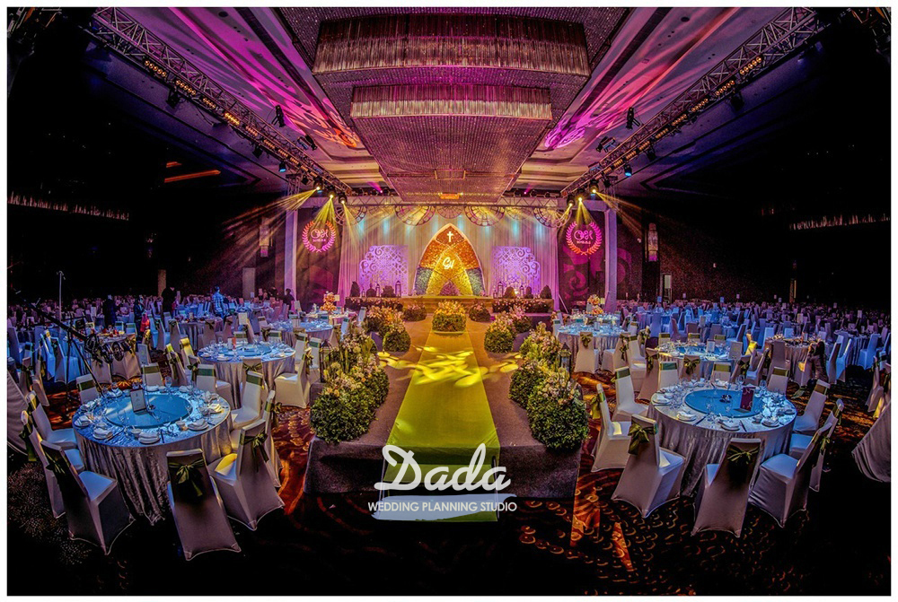 宴会厅背景墙主题婚礼