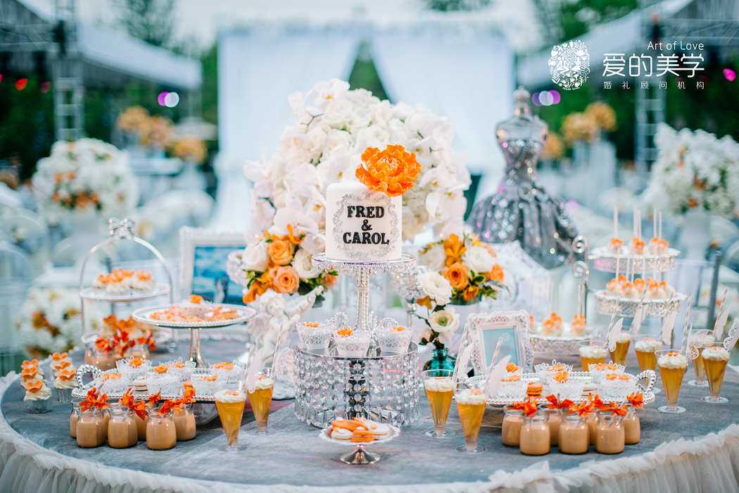 甜品桌裱花蛋糕