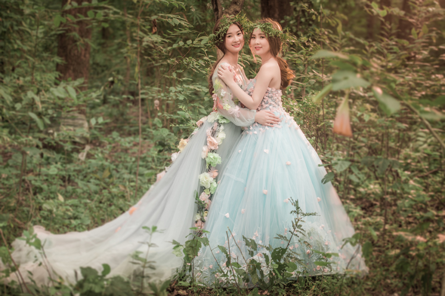 闺蜜照婚纱摄影