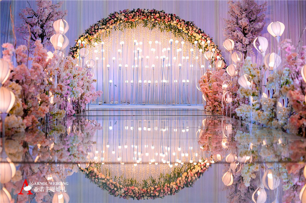 婚礼殿堂梦幻背景图片图片